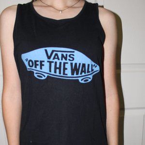 VANS blue skate board tank top